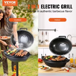 VEVOR 1800W Electric Grill – Removable Stand & 5 Temp Settings