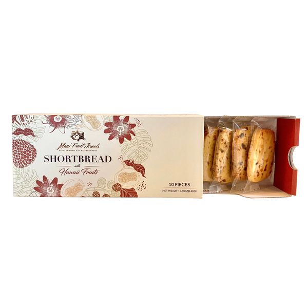 10-Piece Shortbread Cookie with Hawaii Fruits (5 Flavors)
