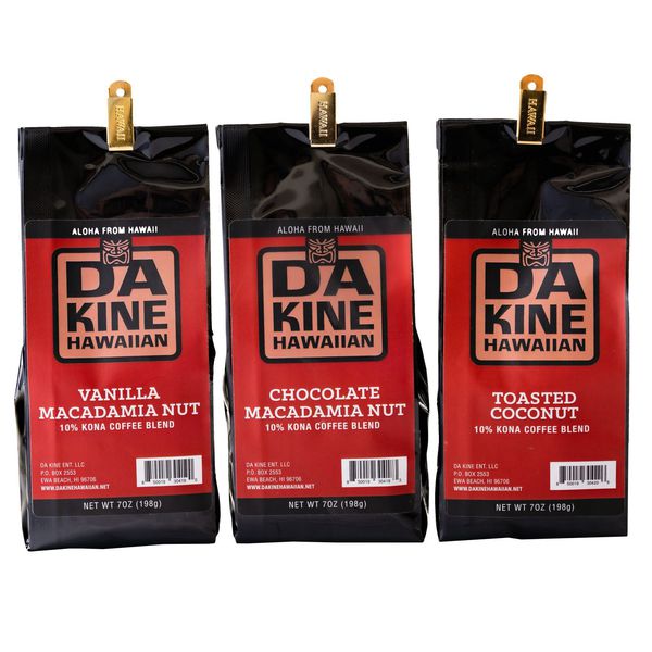 10% Kona Coffee Blend 3-Pack Mix-n-Match